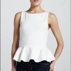 H&M peplum sleeveless top